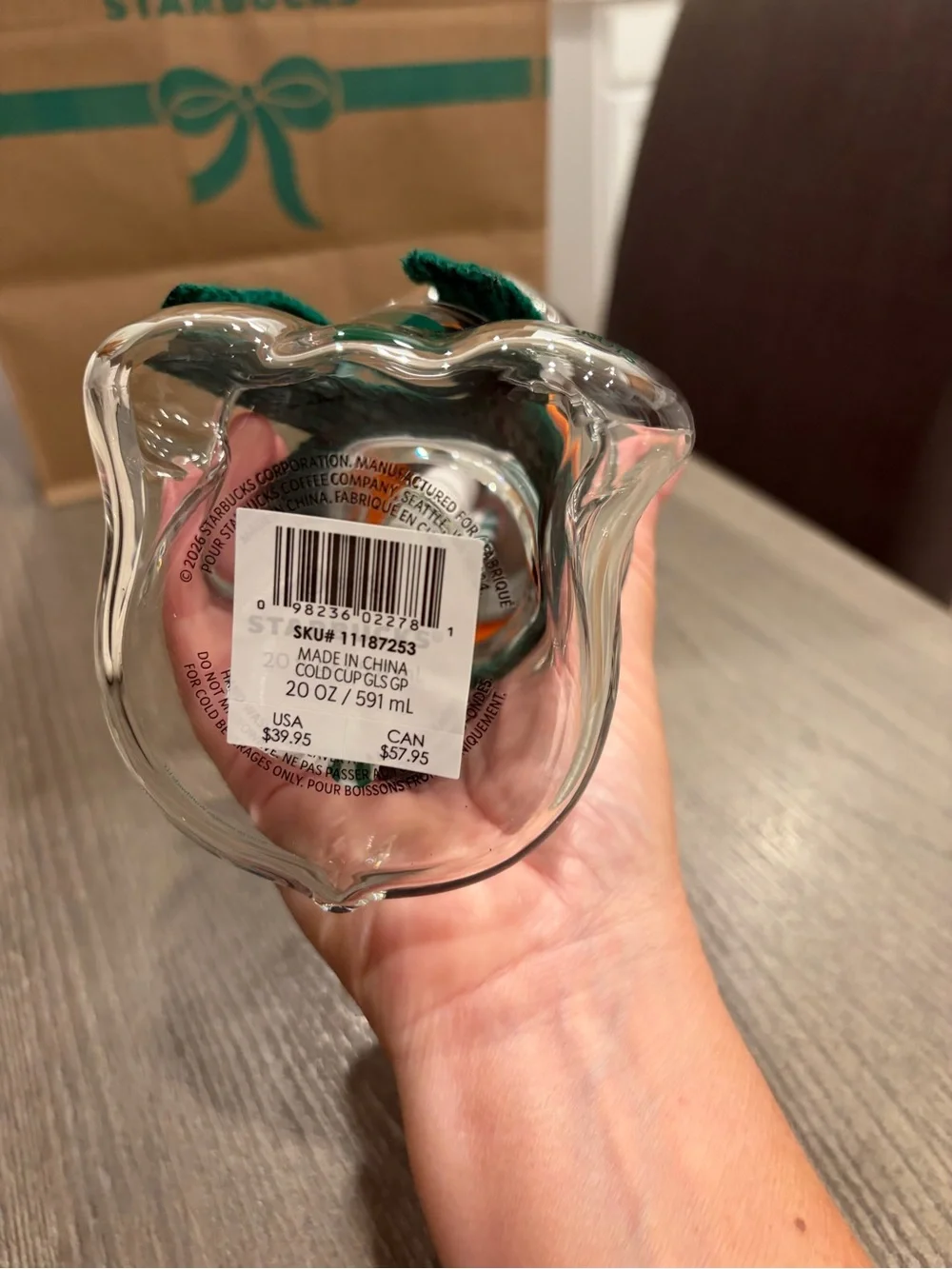 Authentic Starbucks Snoopy Peanutd Glass Tumble 2026